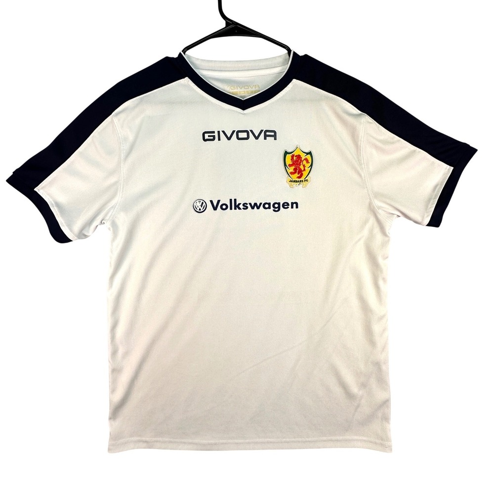 Givova Jambars FC Volkswagen Jersey Men's Medium Shirt Soccer White Blue #2‎